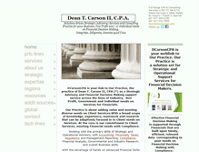 Tablet Screenshot of dcarsoncpa.com